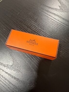 Hermes Orange Cufflink Box
